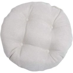 TRIOMPHE Rond Coussin De Chaise Galette De Chaise Pour Maison Bureau Jardin Coussin Decoratif Pour Terrasse Tatami Siège Intérieur Extérieur， Beige 40 * 40cm
