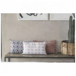 MOORISH IDOL AVORIAZ VELOURS - Housse Coussin - Contour Pompons - Rectangulaire - 50x30 CM - Bois De Rose Pompons Ecorce -France Coussin et housse de coussin Soldes Boutique 39514116 3