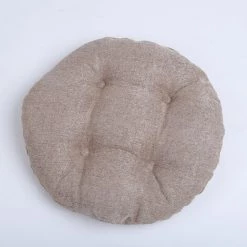 BETTERLIFE Rond Coussin De Chaise Galette De Chaise Pour Maison Bureau Jardin Coussin Decoratif Pour Terrasse Tatami Siège Intérieur Extérieur Café ,30 * 30cm（Couleur Café）