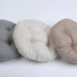 BETTERLIFE Rond Coussin De Chaise Galette De Chaise Pour Maison Bureau Jardin Coussin Decoratif Pour Terrasse Tatami Siège Intérieur Extérieur Café ,30 * 30cm（Couleur Café） -France Coussin et housse de coussin Soldes Boutique 39653896 3