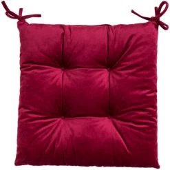 BETTERLIFE Ensemble Textile De 2 Coussins De Chaise 40x40 Cm Avec Rubans Coussins D'assise De Chaise De Jardin Coussins D'assise De Jardin Coussin Pour Chaises Et Bancs Coussins Matelassés Ensemble De Coussins De Chaise Coussins De Sol Fabriqués à La Main En