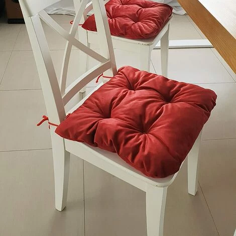 BETTERLIFE Ensemble Textile De 2 Coussins De Chaise 40x40 Cm Avec Rubans Coussins D'assise De Chaise De Jardin Coussins D'assise De Jardin Coussin Pour Chaises Et Bancs Coussins Matelassés Ensemble De Coussins De Chaise Coussins De Sol Fabriqués à La Main En 2 BETTERLIFE Ensemble Textile De 2 Coussins De Chaise 40x40 Cm Avec Rubans Coussins D'assise De Chaise De Jardin Coussins D'assise De Jardin Coussin Pour Chaises Et Bancs Coussins Matelassés Ensemble De Coussins De Chaise Coussins De Sol Fabriqués à La Main En – Image 2