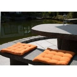 TRIOMPHE Set De 4 Coussins De Chaise Pour Le Jardin, 40x40 Cm, Orange 9 TRIOMPHE Set De 4 Coussins De Chaise Pour Le Jardin, 40x40 Cm, Orange -France Coussin et housse de coussin Soldes Boutique 39710175 5
