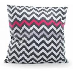 PAVILLON INTERIEUR Pavillon Intérieur Coussin Jerry Rose, Polyester, Noir, 40x40 Cm