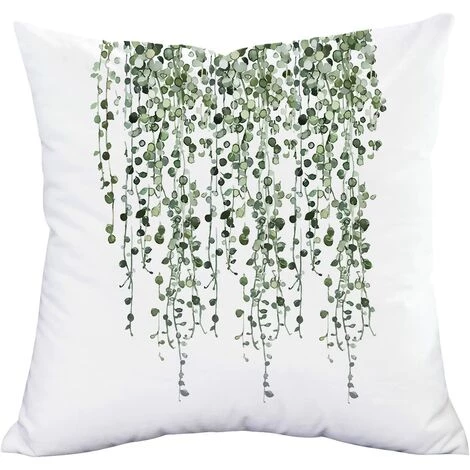 BARES Housse De Coussin Ensemble De 4 Plantes Vertes Housse De Coussin Décoratif Housse De Coussin Carrée Housse De Coussin 5 BARES Housse De Coussin Ensemble De 4 Plantes Vertes Housse De Coussin Décoratif Housse De Coussin Carrée Housse De Coussin – Image 5
