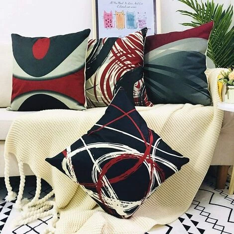 ILOVEMILAN Housse De Coussin 45x45, Lot De 4 Coton Et Lin Décoratif Canapé Décor à La Maison Housse De Coussin Super Doux Décoration Maison Salon Chambre Pour Canapé 2 ILOVEMILAN Housse De Coussin 45x45, Lot De 4 Coton Et Lin Décoratif Canapé Décor à La Maison Housse De Coussin Super Doux Décoration Maison Salon Chambre Pour Canapé – Image 2