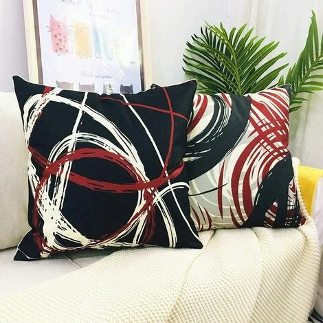 ILOVEMILAN Housse De Coussin 45x45, Lot De 4 Coton Et Lin Décoratif Canapé Décor à La Maison Housse De Coussin Super Doux Décoration Maison Salon Chambre Pour Canapé 4 ILOVEMILAN Housse De Coussin 45x45, Lot De 4 Coton Et Lin Décoratif Canapé Décor à La Maison Housse De Coussin Super Doux Décoration Maison Salon Chambre Pour Canapé – Image 4