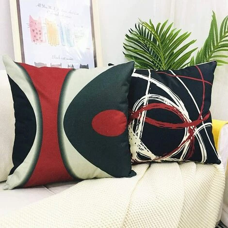 ILOVEMILAN Housse De Coussin 45x45, Lot De 4 Coton Et Lin Décoratif Canapé Décor à La Maison Housse De Coussin Super Doux Décoration Maison Salon Chambre Pour Canapé 5 ILOVEMILAN Housse De Coussin 45x45, Lot De 4 Coton Et Lin Décoratif Canapé Décor à La Maison Housse De Coussin Super Doux Décoration Maison Salon Chambre Pour Canapé – Image 5