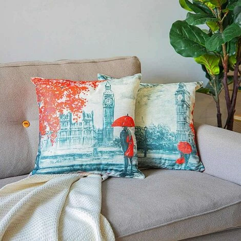 ILOVEMILAN 4 Pièces Ensemble Feuille érable Couple Saint Valentin Peinture à Huile Série Lin Housse De Coussin Voiture Canapé Coussins 45*45 Cm 3 ILOVEMILAN 4 Pièces Ensemble Feuille érable Couple Saint Valentin Peinture à Huile Série Lin Housse De Coussin Voiture Canapé Coussins 45*45 Cm – Image 3