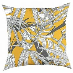 NP CREATIONS Coussin 40x40 Cm Exotique Safran Dehoussable