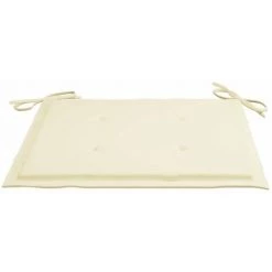 HAPPYSHOPPING Coussins De Chaise De Jardin 2 Pcs Creme 40x40x4 Cm Tissu -France Coussin et housse de coussin Soldes Boutique 40267570 4