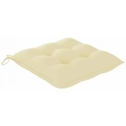 HAPPYSHOPPING Coussins De Chaise 2 Pcs Blanc Creme 40x40x7 Cm Tissu 7 HAPPYSHOPPING Coussins De Chaise 2 Pcs Blanc Creme 40x40x7 Cm Tissu -France Coussin et housse de coussin Soldes Boutique 40268982 3