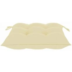 HAPPYSHOPPING Coussins De Chaise 2 Pcs Blanc Creme 40x40x7 Cm Tissu 8 HAPPYSHOPPING Coussins De Chaise 2 Pcs Blanc Creme 40x40x7 Cm Tissu -France Coussin et housse de coussin Soldes Boutique 40268982 4