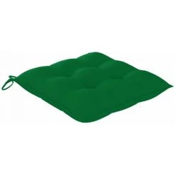 HAPPYSHOPPING Coussins De Chaise 2 Pcs Vert 40x40x7 Cm Tissu -France Coussin et housse de coussin Soldes Boutique 40269029 3