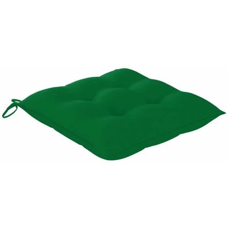 HAPPYSHOPPING Coussins De Chaise 4 Pcs 40x40x7 Cm Vert 2 HAPPYSHOPPING Coussins De Chaise 4 Pcs 40x40x7 Cm Vert – Image 2