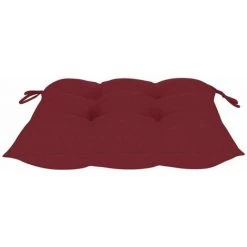 HAPPYSHOPPING Coussins De Chaise 6 Pcs Bordeaux 50x50x7 Cm Tissu -France Coussin et housse de coussin Soldes Boutique 40269375 4
