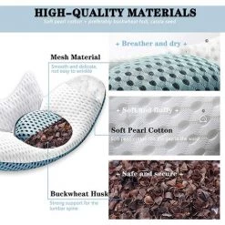 ALMI Coussin Lombaire, Coussin De Dos Avec Fonction Chauffante Et Massage Vibrant, Coussin Orthopédique, Masseur De Dos Pour Sciatique, Grossesse, Hanches Et Taille (Régulier) -France Coussin et housse de coussin Soldes Boutique 40480066 4