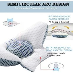 ALMI Coussin Lombaire, Coussin De Dos Avec Fonction Chauffante Et Massage Vibrant, Coussin Orthopédique, Masseur De Dos Pour Sciatique, Grossesse, Hanches Et Taille (Régulier) -France Coussin et housse de coussin Soldes Boutique 40480066 5