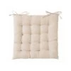WADIGA Coussin De Chaise Carré Beige - Beige