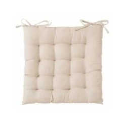 WADIGA Coussin De Chaise Carré Beige - Beige