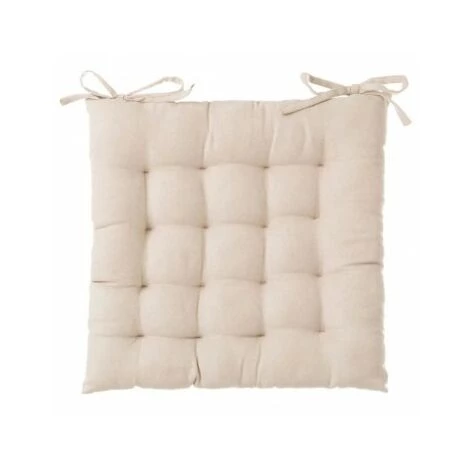 WADIGA Coussin De Chaise Carré Beige - Beige 1 WADIGA Coussin De Chaise Carré Beige - Beige