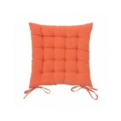 WADIGA Coussin De Chaise Carré Orange - Orange