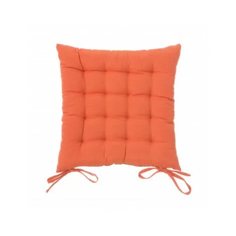 WADIGA Coussin De Chaise Carré Orange - Orange 1 WADIGA Coussin De Chaise Carré Orange - Orange