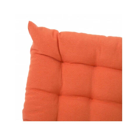 WADIGA Coussin De Chaise Carré Orange - Orange 4 WADIGA Coussin De Chaise Carré Orange - Orange – Image 4
