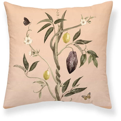 PUR LINE Housse De Coussin Décorative 100% Pur Coton 1 Pièce Avec Paysage Tropical - No Name 1 PUR LINE Housse De Coussin Décorative 100% Pur Coton 1 Pièce Avec Paysage Tropical - No Name