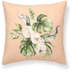 PUR LINE Housse De Coussin Décorative 100% Pur Coton 1 Pièce En Rose Saumon - No Name