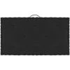 HAPPYSHOPPING Coussin De Plancher De Palette Noir 73x40x7 Cm Coton