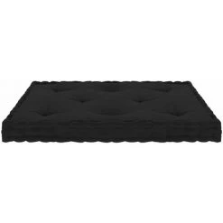 HAPPYSHOPPING Coussin De Plancher De Palette Noir 73x40x7 Cm Coton 8 HAPPYSHOPPING Coussin De Plancher De Palette Noir 73x40x7 Cm Coton -France Coussin et housse de coussin Soldes Boutique 40750853 4