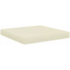 HAPPYSHOPPING Coussin De Plancher De Palette 60x61,5x6 Cm Creme Tissu