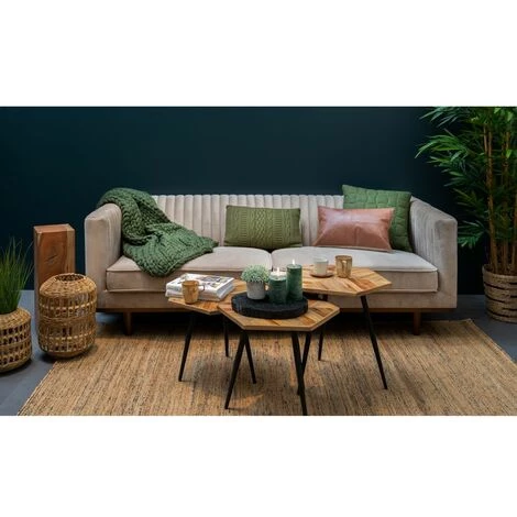 ZAGO Coussin 30 X 50 Cm Kaki Eden - Vert 2 ZAGO Coussin 30 X 50 Cm Kaki Eden - Vert – Image 2