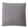 ZAGO Coussin Gris Clair Laine 45 X 45 Cm Cleo - Gris