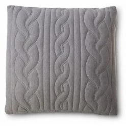 ZAGO Coussin Gris Clair Laine 45 X 45 Cm Cleo - Gris -France Coussin et housse de coussin Soldes Boutique 41019988 4