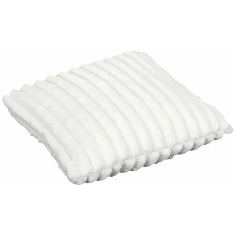 Paris Prix - Coussin Déco "côtelé" 40x40cm écru 2 Paris Prix - Coussin Déco "côtelé" 40x40cm écru – Image 2