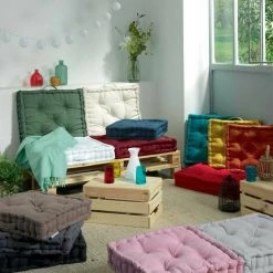 Paris Prix - Coussin De Sol Déco "panama" 45x45cm Terracotta 5 Paris Prix - Coussin De Sol Déco "panama" 45x45cm Terracotta -France Coussin et housse de coussin Soldes Boutique 41309107 3