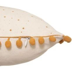 Atmosphera - Coussin Décoratif Play Avec Pompons Ocre 30 X 50 Cm - Ocre -France Coussin et housse de coussin Soldes Boutique 41316591 3