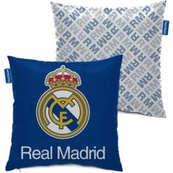 ARDITEX Coussin 40x40cm De CLUBS-Real Madrid CF - Bleu
