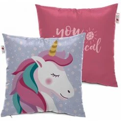 ARDITEX Coussin 40x40cm De ZASKA-Licorne - Multicolor