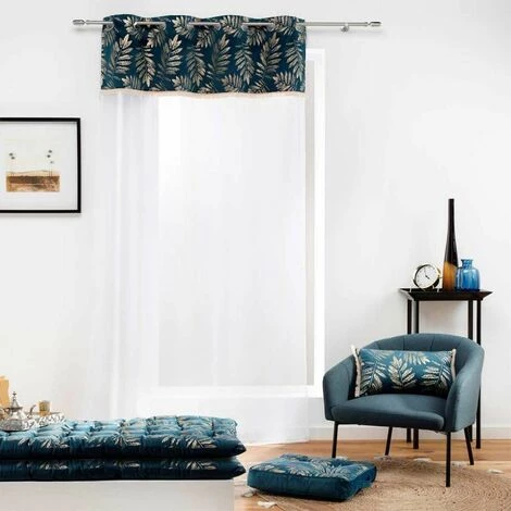 Paris Prix - Coussin De Sol Imprimé "adelor" 40x40cm Bleu 3 Paris Prix - Coussin De Sol Imprimé "adelor" 40x40cm Bleu – Image 3