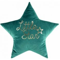 Paris Prix - Coussin Enfant étoile "edelstar" 50x50cm Vert