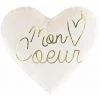Paris Prix - Coussin Enfant Cœur "little Love" 38x40cm Blanc