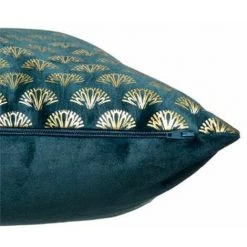 ATMOSPHERA, CRŽATEUR D'INTŽRIEUR Coussin Déhoussable Velours "Tropicor" 40x40cm Bleu -France Coussin et housse de coussin Soldes Boutique 41427865 3