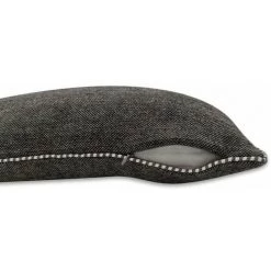 RIDEAUDISCOUNT Housse De Coussin 30 X 50 Cm Déhoussable Avec Passepoil Bicolore Tissu Chiné Gris - Gris -France Coussin et housse de coussin Soldes Boutique 41436444 5