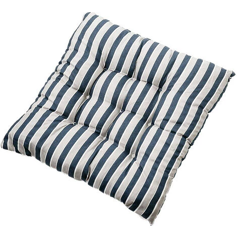 BETTERLIFE 2 Coussins De Siège 40x40,Lot De 2 Galettes De Chaise - Confortable Et Coloré - Idéal Pour Intérieur Et Extérieur - 40x40x5cm (rayures Bleues) 1 BETTERLIFE 2 Coussins De Siège 40x40,Lot De 2 Galettes De Chaise - Confortable Et Coloré - Idéal Pour Intérieur Et Extérieur - 40x40x5cm (rayures Bleues)