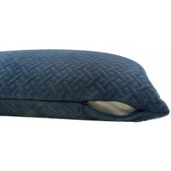 RIDEAUDISCOUNT Housse De Coussin 30 X 50 Cm Déhoussable Toucher Doux Motif Géométrique Estampillé Bleu - Bleu 7 RIDEAUDISCOUNT Housse De Coussin 30 X 50 Cm Déhoussable Toucher Doux Motif Géométrique Estampillé Bleu - Bleu -France Coussin et housse de coussin Soldes Boutique 41663715 4