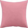 PRIVATEFLOOR Coussin Carré En Velours (45x45 CM) Coussin + Rembourrage - Mesmal Rose Pâle - Velours - Rose Pâle