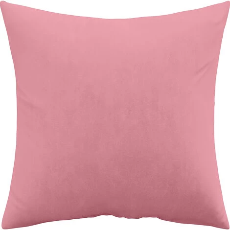 PRIVATEFLOOR Coussin Carré En Velours (45x45 CM) Coussin + Rembourrage - Mesmal Rose Pâle - Velours - Rose Pâle 1 PRIVATEFLOOR Coussin Carré En Velours (45x45 CM) Coussin + Rembourrage - Mesmal Rose Pâle - Velours - Rose Pâle